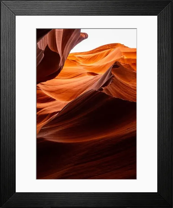 Framed Print : Flowing rock formation. Natural Beauty of the Lower Antelope Canyon in Page, Arizona Framed Print : Flowing rock formation. Natural Beauty of the Lower Antelope Canyon in Page, Arizona