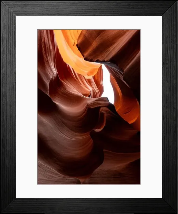 Framed Print : Flowing rock formation. Natural Beauty of the Lower Antelope Canyon in Page, Arizona Framed Print : Flowing rock formation. Natural Beauty of the Lower Antelope Canyon in Page, Arizona