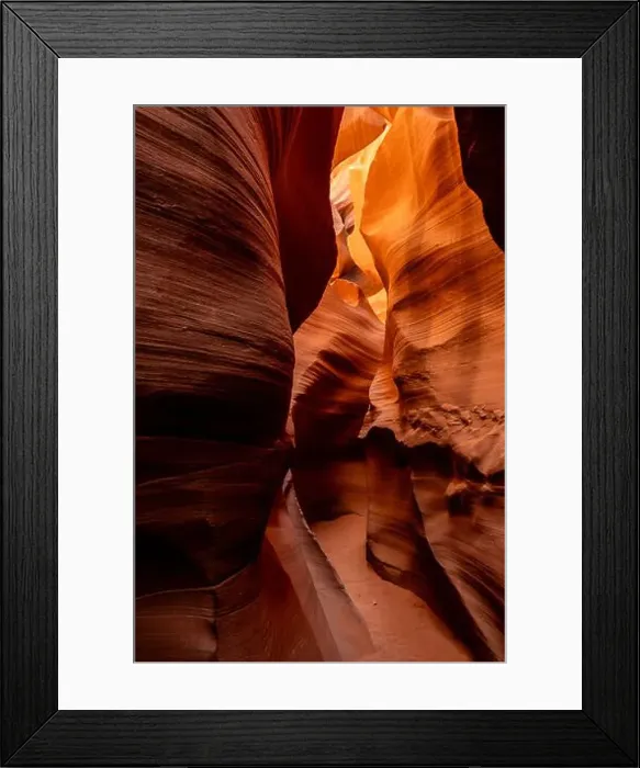 Framed Print : Flowing rock formation. Natural Beauty of the Lower Antelope Canyon in Page, Arizona Framed Print : Flowing rock formation. Natural Beauty of the Lower Antelope Canyon in Page, Arizona