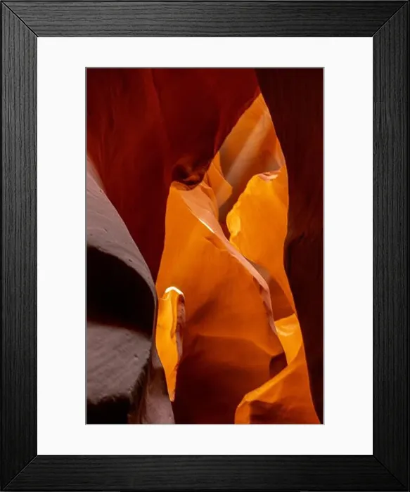 Framed Print : Flowing rock formation. Natural Beauty of the Lower Antelope Canyon in Page, Arizona Framed Print : Flowing rock formation. Natural Beauty of the Lower Antelope Canyon in Page, Arizona