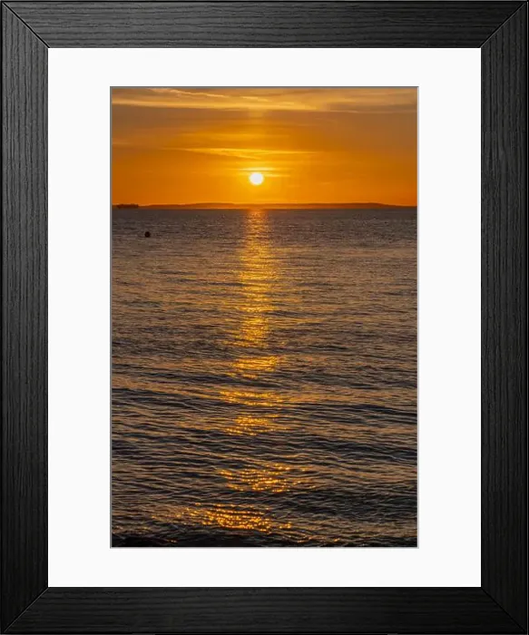 Framed Print : A streak of sunlight going across the Severn Framed Print : A streak of sunlight going across the Severn