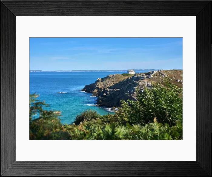 Framed Print : Famous Lighthouse at Pointe de Millier, Cap Sizoun, Brittany, France Framed Print : Famous Lighthouse at Pointe de Millier, Cap Sizoun, Brittany, France