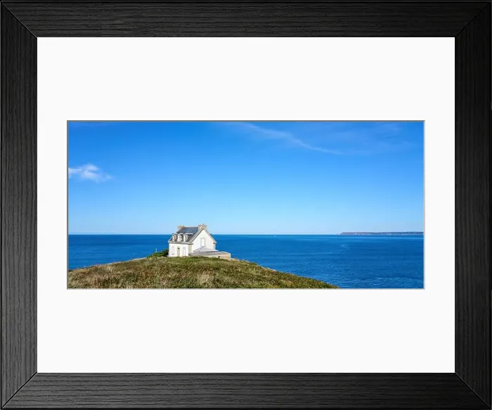 Framed Print : Famous Lighthouse at Pointe de Millier, Cap Sizoun, Brittany, France Framed Print : Famous Lighthouse at Pointe de Millier, Cap Sizoun, Brittany, France
