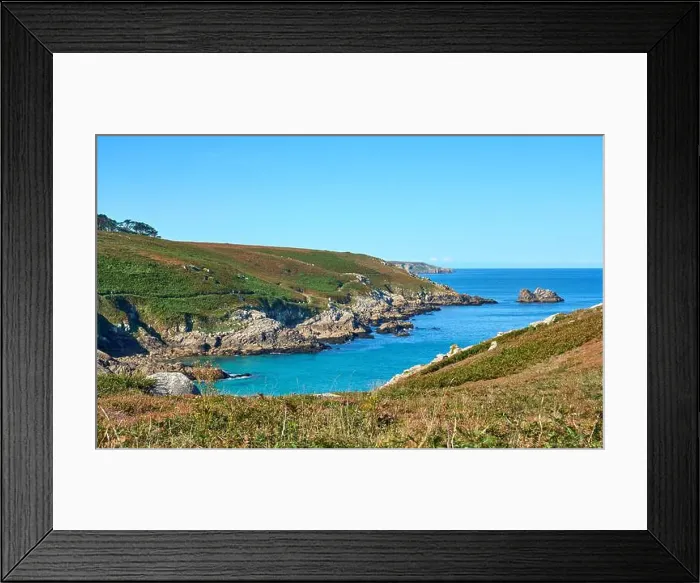 Framed Print : Famous Lighthouse at Pointe de Millier, Cap Sizoun, Brittany, France Framed Print : Famous Lighthouse at Pointe de Millier, Cap Sizoun, Brittany, France