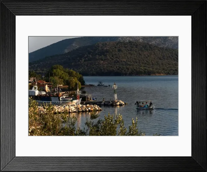 Framed Print : Traditional Fishing boats in Lesbos, Greece. Lesbos or Lesvos is a Greek island located in the northeastern Aegean Sea Framed Print : Traditional Fishing boats in Lesbos, Greece. Lesbos or Lesvos is a Greek island located in the northeastern Aegean Sea