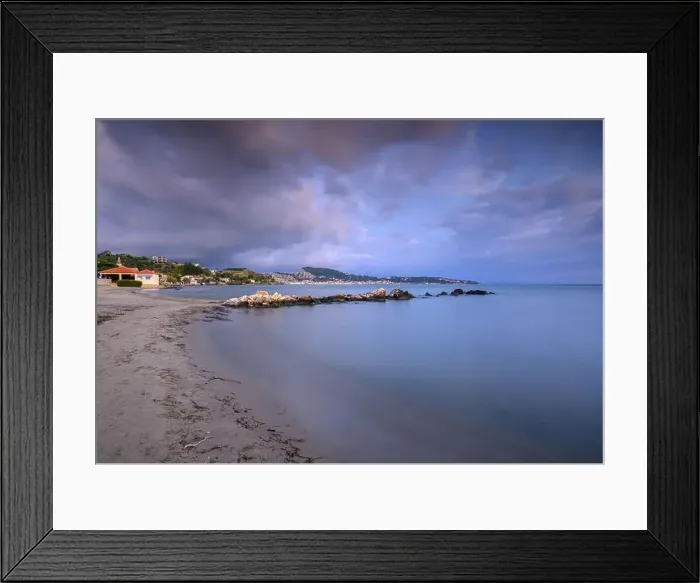 Framed Print : Sunrise over the Mediterranean sea in Zakinthos Framed Print : Sunrise over the Mediterranean sea in Zakinthos