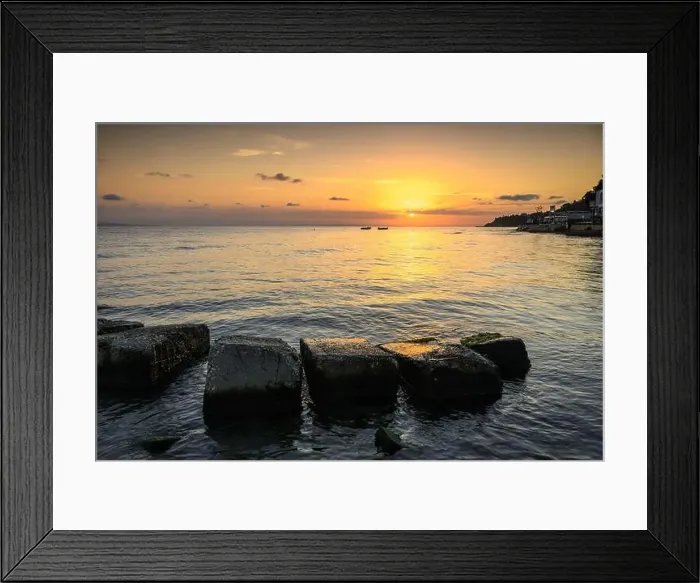 Framed Print : Sunrise over the Mediterranean sea in Zakinthos Framed Print : Sunrise over the Mediterranean sea in Zakinthos