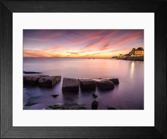 Framed Print : Sunrise over the Mediterranean sea in Zakinthos Framed Print : Sunrise over the Mediterranean sea in Zakinthos