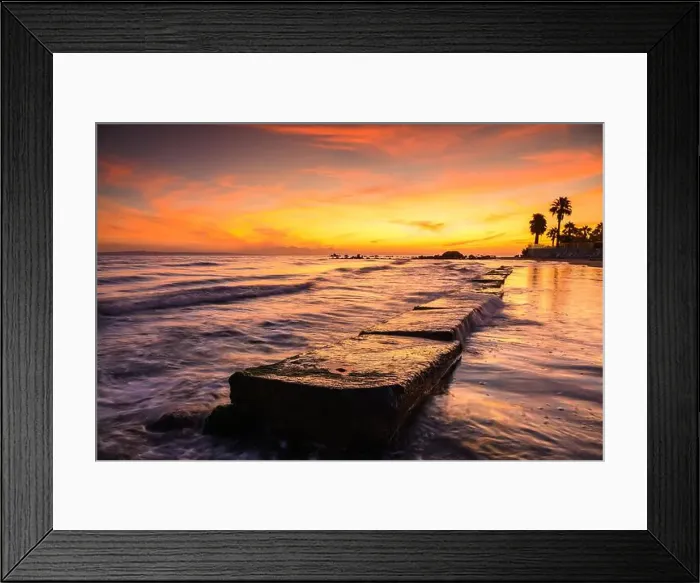 Framed Print : Sunrise over the Mediterranean sea in Zakinthos Framed Print : Sunrise over the Mediterranean sea in Zakinthos