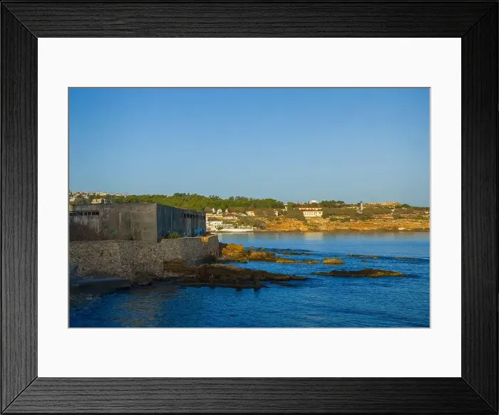Framed Print : Coastal view of Rethymnon in Crete Framed Print : Coastal view of Rethymnon in Crete