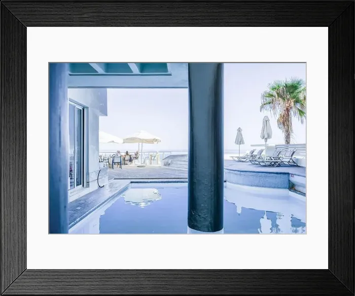 Framed Print : A serene view from a hotel in Rethymnon Framed Print : A serene view from a hotel in Rethymnon