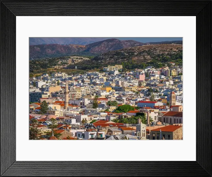 Framed Print : A vibrant view of Rethymnon, Crete Framed Print : A vibrant view of Rethymnon, Crete