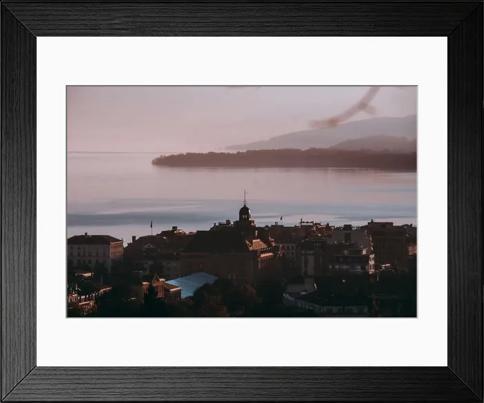 Framed Print : Neuchâtel lake, Switzerland Framed Print : Neuchâtel lake, Switzerland
