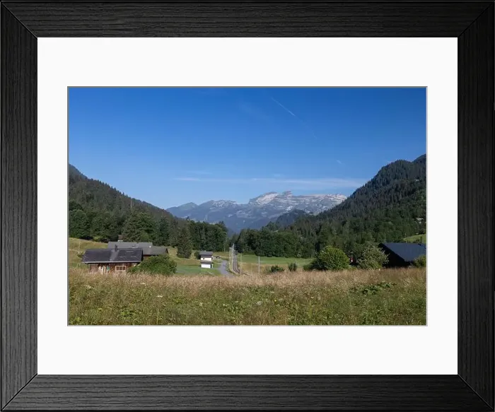 Framed Print : Summer view down the valley from Vers l'Eglise Framed Print : Summer view down the valley from Vers l'Eglise