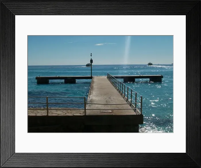 Framed Print : pier in Cala Millor, Mallorca, Spain Framed Print : pier in Cala Millor, Mallorca, Spain