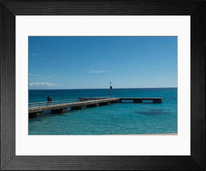 Framed Print : pier in Cala Millor, Mallorca, Spain Framed Print : pier in Cala Millor, Mallorca, Spain