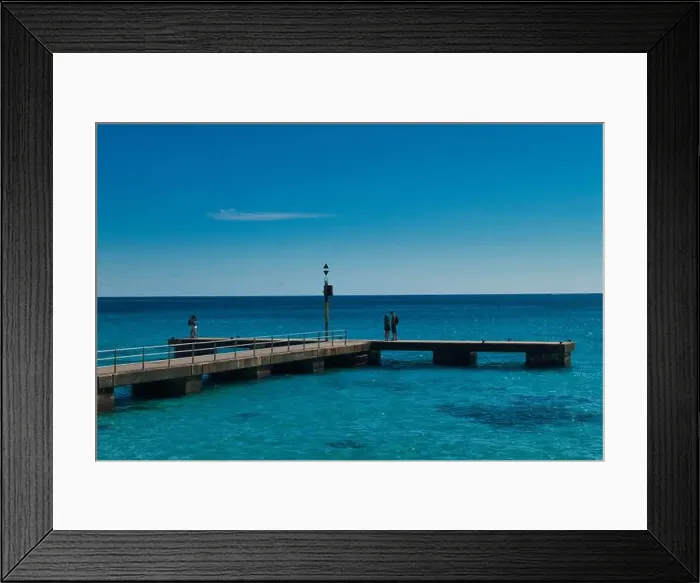 Framed Print : pier in Cala Millor, Mallorca, Spain Framed Print : pier in Cala Millor, Mallorca, Spain
