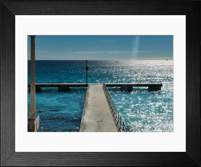 Framed Print : pier in Cala Millor, Mallorca, Spain Framed Print : pier in Cala Millor, Mallorca, Spain