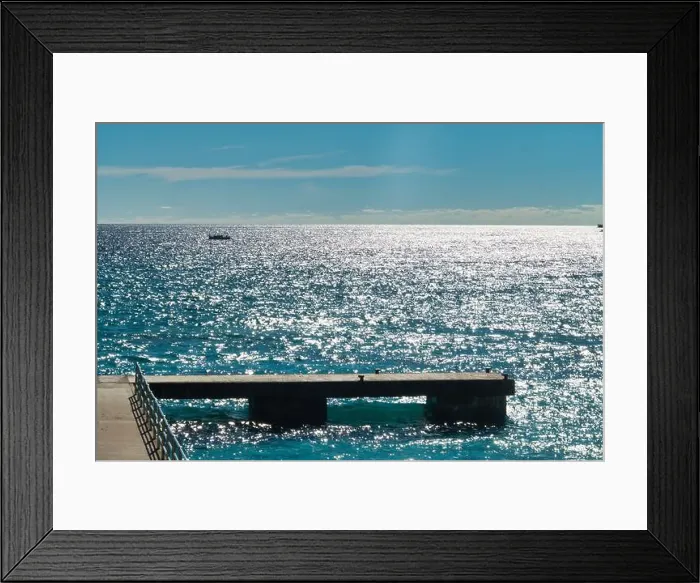 Framed Print : pier in Cala Millor, Mallorca, Spain Framed Print : pier in Cala Millor, Mallorca, Spain