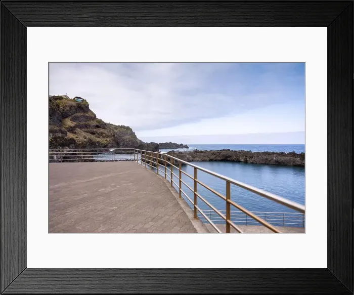Framed Print : View to the natural rock pool complex in Seixal. Madeira Island, Portugal Framed Print : View to the natural rock pool complex in Seixal. Madeira Island, Portugal