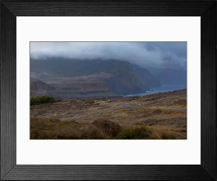 Framed Print : Landscape view from Miradouro da Ponta do Rosto viewpoint in Caniçal Framed Print : Landscape view from Miradouro da Ponta do Rosto viewpoint in Caniçal