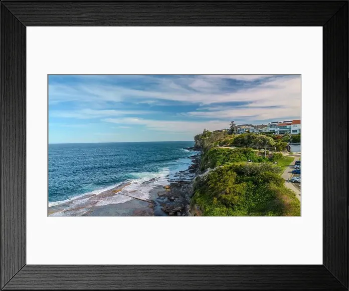 Framed Print : Sydney suburbs with scenic ocean view, Dee Why, Northern beaches, NSW, Australia Framed Print : Sydney suburbs with scenic ocean view, Dee Why, Northern beaches, NSW, Australia