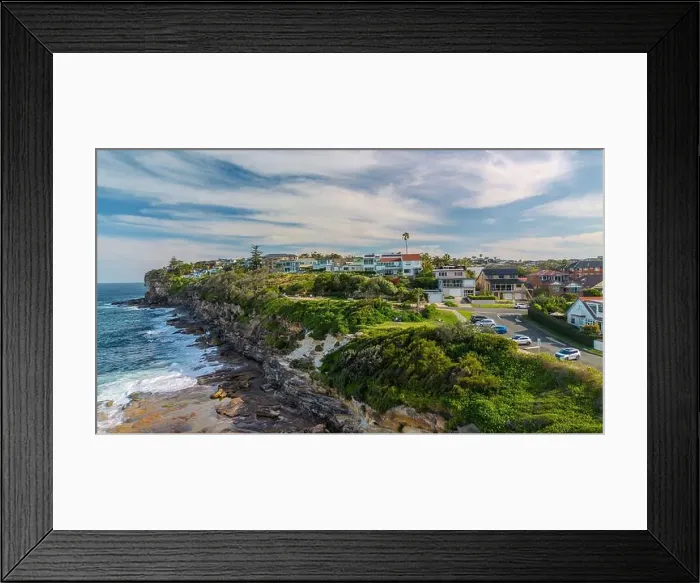 Framed Print : Sydney suburbs with scenic ocean view, Dee Why, Northern beaches, NSW, Australia Framed Print : Sydney suburbs with scenic ocean view, Dee Why, Northern beaches, NSW, Australia