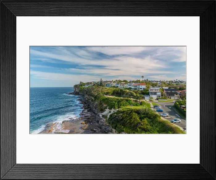 Framed Print : Sydney suburbs with scenic ocean view, Dee Why, Northern beaches, NSW, Australia Framed Print : Sydney suburbs with scenic ocean view, Dee Why, Northern beaches, NSW, Australia