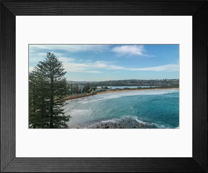 Framed Print : Sydney suburbs with scenic ocean view, Dee Why, Northern beaches, NSW, Australia Framed Print : Sydney suburbs with scenic ocean view, Dee Why, Northern beaches, NSW, Australia