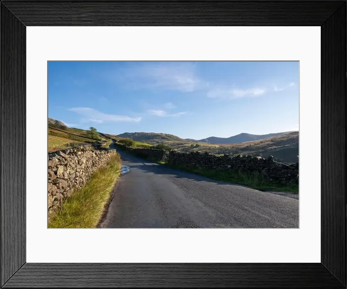 Framed Print : Steep road called The Struggle which links Ambleside with the Kirkstone Pass in the Lake District, Cumbria, England Framed Print : Steep road called The Struggle which links Ambleside with the Kirkstone Pass in the Lake District, Cumbria, England