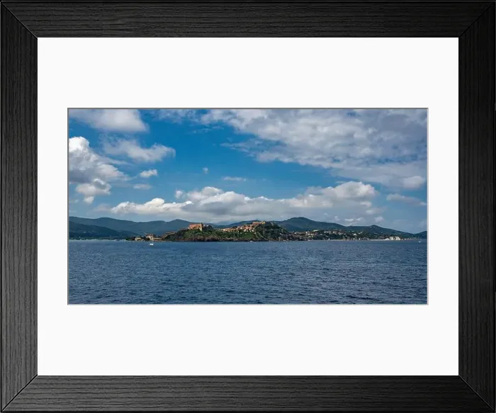 Framed Print : Bagnaia from the sea, Elba Island, Italy Framed Print : Bagnaia from the sea, Elba Island, Italy