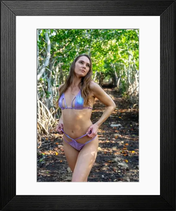 Framed Print : Mexican Mangrove Marvel: Stunning Model's Vacation Pose in Central Mexico's Natural Beauty Framed Print : Mexican Mangrove Marvel: Stunning Model's Vacation Pose in Central Mexico's Natural Beauty