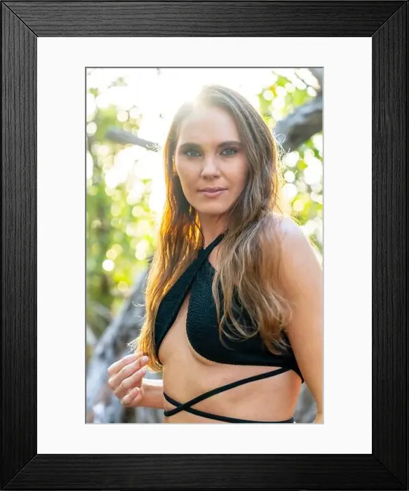 Framed Print : Mexican Mangrove Marvel: Stunning Model's Vacation Pose in Central Mexico's Natural Beauty Framed Print : Mexican Mangrove Marvel: Stunning Model's Vacation Pose in Central Mexico's Natural Beauty