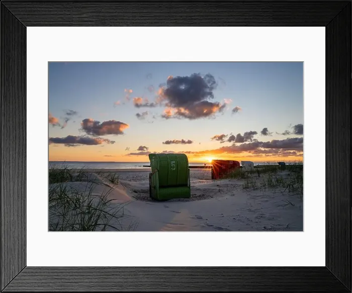 Framed Print : Beach of Borkum, East Frisia, North Sea in Lower Saxony, Germany Framed Print : Beach of Borkum, East Frisia, North Sea in Lower Saxony, Germany