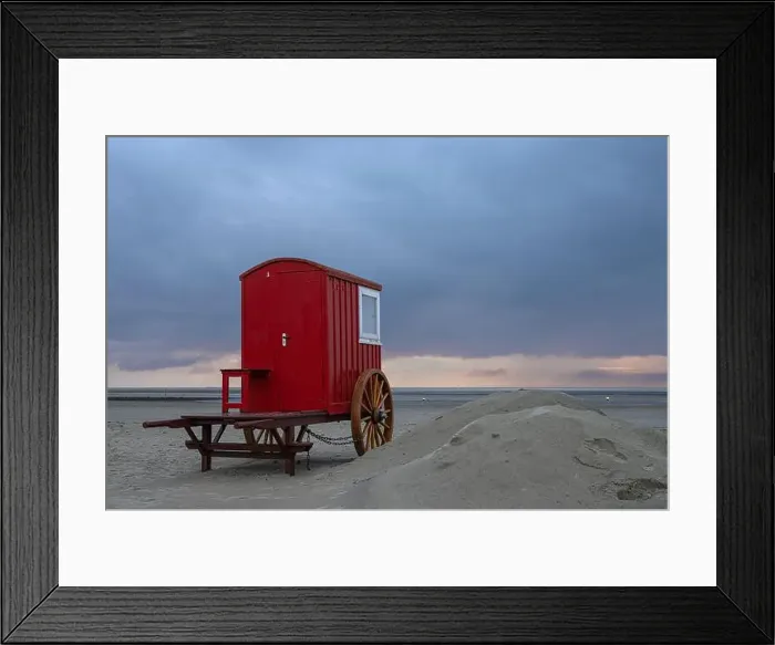 Framed Print : Beach of Borkum, East Frisia, North Sea in Lower Saxony, Germany Framed Print : Beach of Borkum, East Frisia, North Sea in Lower Saxony, Germany