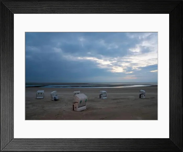 Framed Print : Beach of Borkum, East Frisia, North Sea in Lower Saxony, Germany Framed Print : Beach of Borkum, East Frisia, North Sea in Lower Saxony, Germany