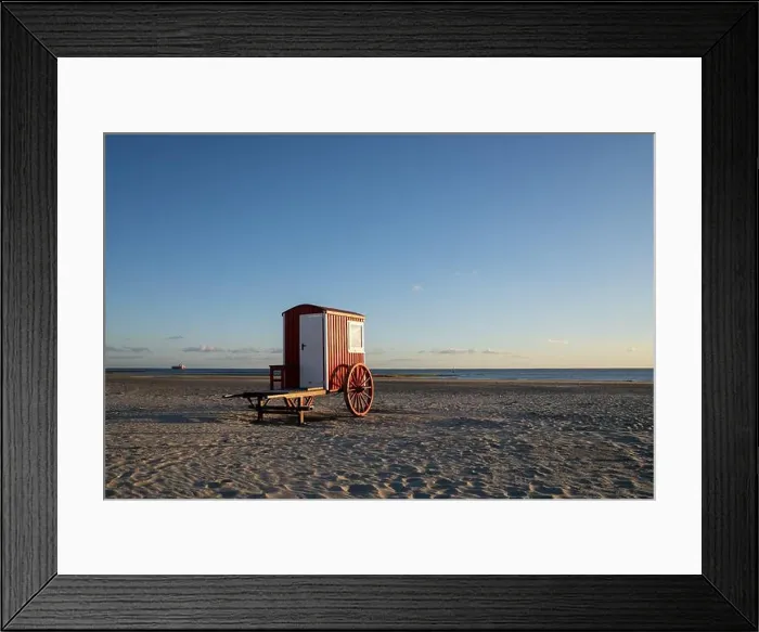 Framed Print : Beach of Borkum, East Frisia, North Sea in Lower Saxony, Germany Framed Print : Beach of Borkum, East Frisia, North Sea in Lower Saxony, Germany