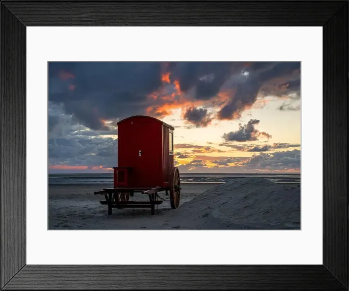 Framed Print : Beach of Borkum, East Frisia, North Sea in Lower Saxony, Germany Framed Print : Beach of Borkum, East Frisia, North Sea in Lower Saxony, Germany