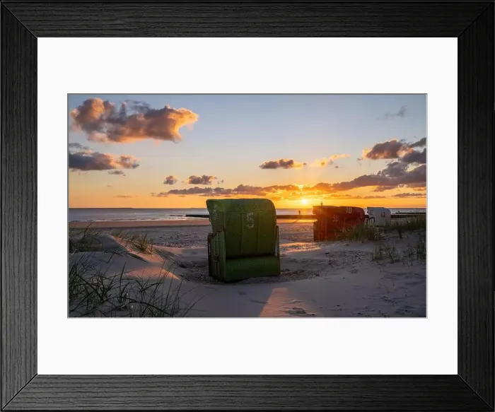 Framed Print : Beach of Borkum, East Frisia, North Sea in Lower Saxony, Germany Framed Print : Beach of Borkum, East Frisia, North Sea in Lower Saxony, Germany
