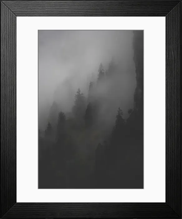 Framed Print : Landscape photography of the French Alps on a foggy morning Framed Print : Landscape photography of the French Alps on a foggy morning