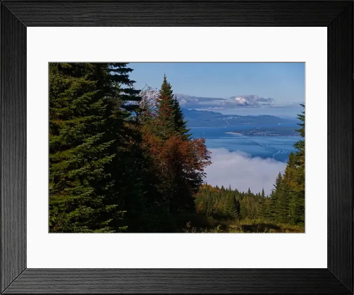 Framed Print : Le Massif Vista Framed Print : Le Massif Vista
