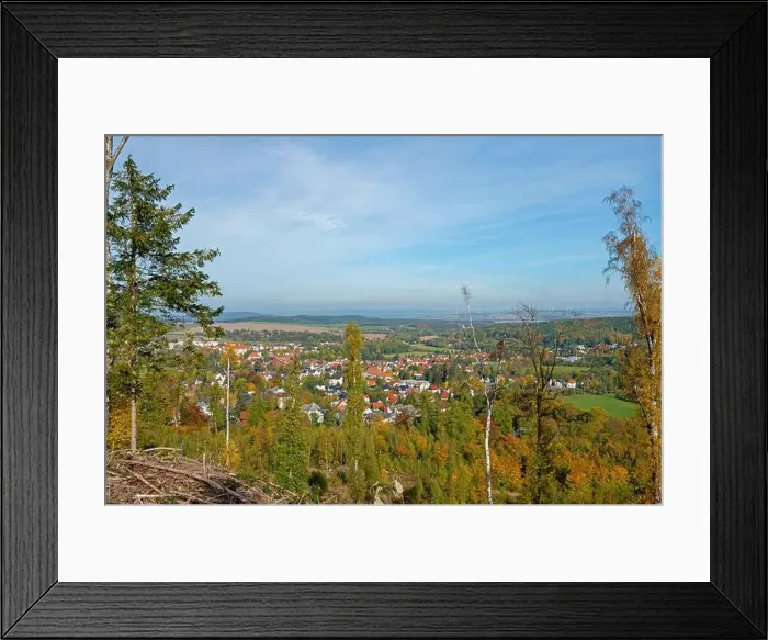 Framed Print : view to Bad Tabarz in the Thuringian Forest Framed Print : view to Bad Tabarz in the Thuringian Forest