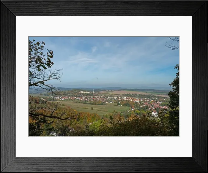 Framed Print : view to Bad Tabarz in the Thuringian Forest Framed Print : view to Bad Tabarz in the Thuringian Forest