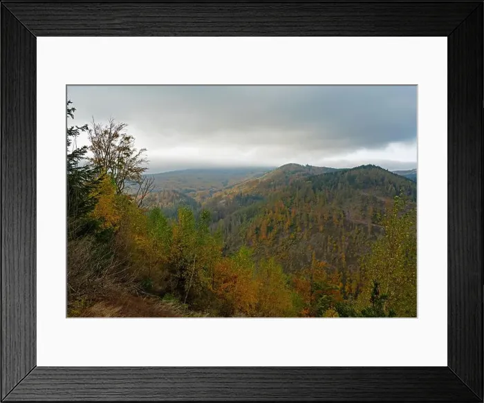 Framed Print : Thuringian Forest near Bad Tabarz in autumn Framed Print : Thuringian Forest near Bad Tabarz in autumn