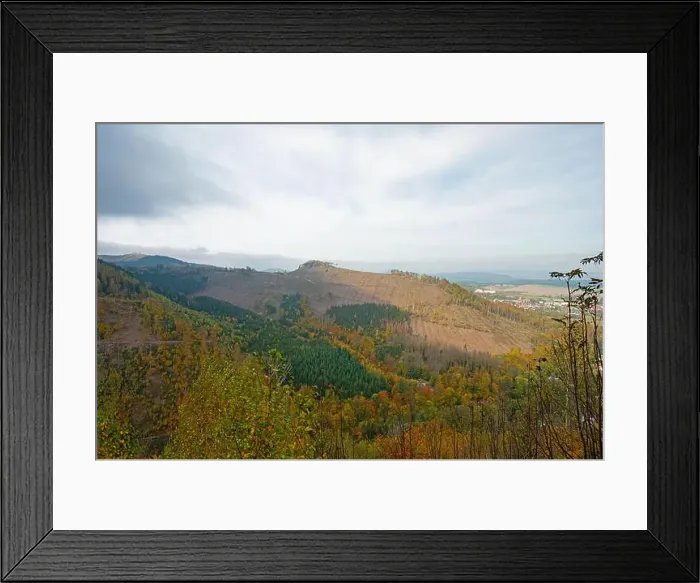 Framed Print : Thuringian Forest near Bad Tabarz in autumn Framed Print : Thuringian Forest near Bad Tabarz in autumn