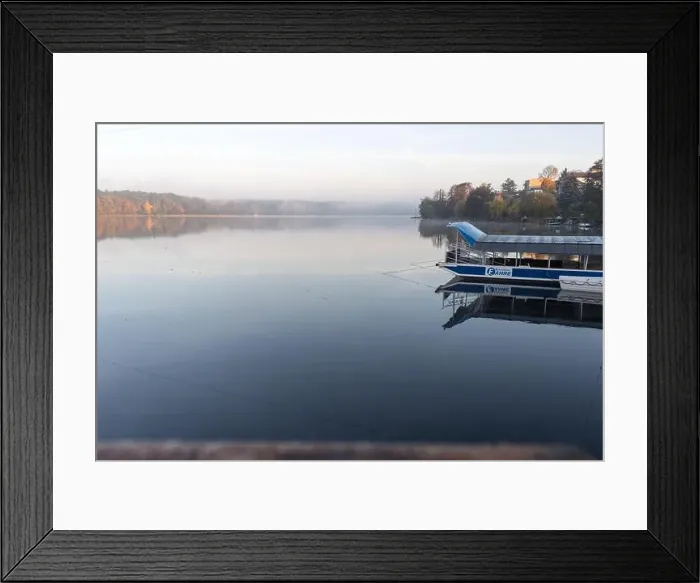Framed Print : The Straussee shrouded in morning mist Framed Print : The Straussee shrouded in morning mist