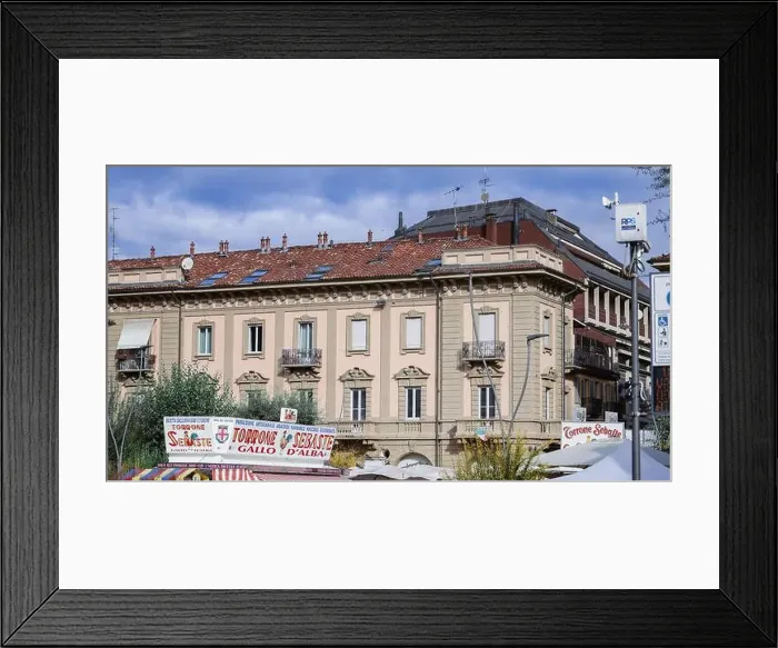 Framed Print : The charming streets of Alba, Italy Framed Print : The charming streets of Alba, Italy
