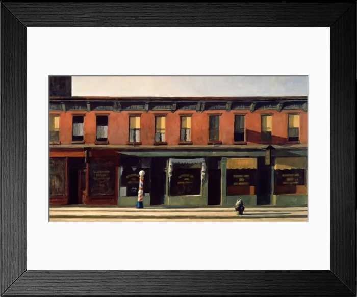 Framed Print : Early sunday Morning by Edward Hopper Framed Print : Early sunday Morning by Edward Hopper