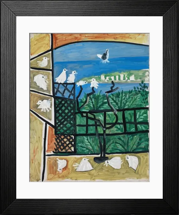Framed Print : Pablo Picasso / Los pichones Framed Print : Pablo Picasso / Los pichones
