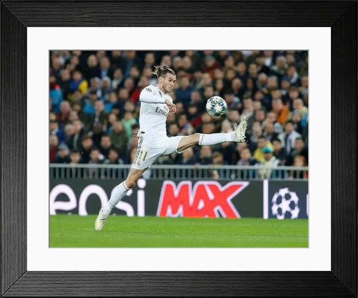 Framed Print : Real Madrid CF's Gareth Bale seen in action during the UEFA Champions League match Framed Print : Real Madrid CF's Gareth Bale seen in action during the UEFA Champions League match